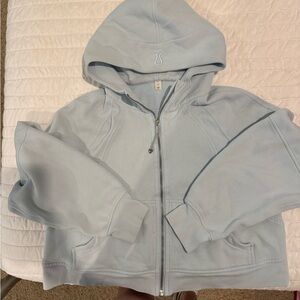 lululemon athletica Women’s Pale Blue Hooded Zip Jacket